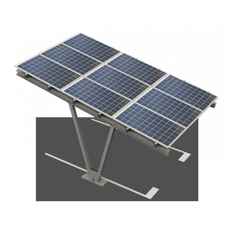 Simple photovoltaic carport