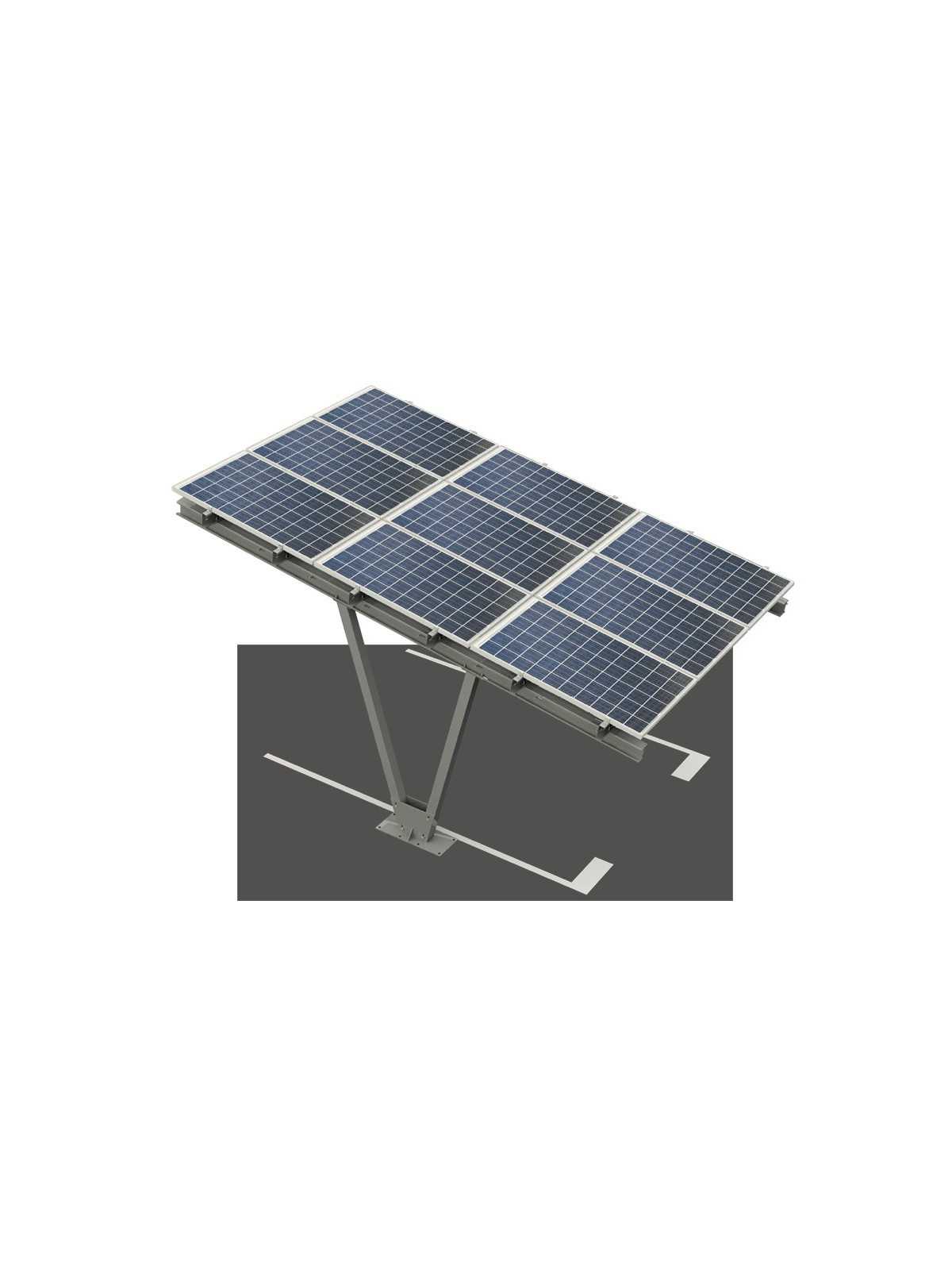 Carport fotovoltaico sencillo