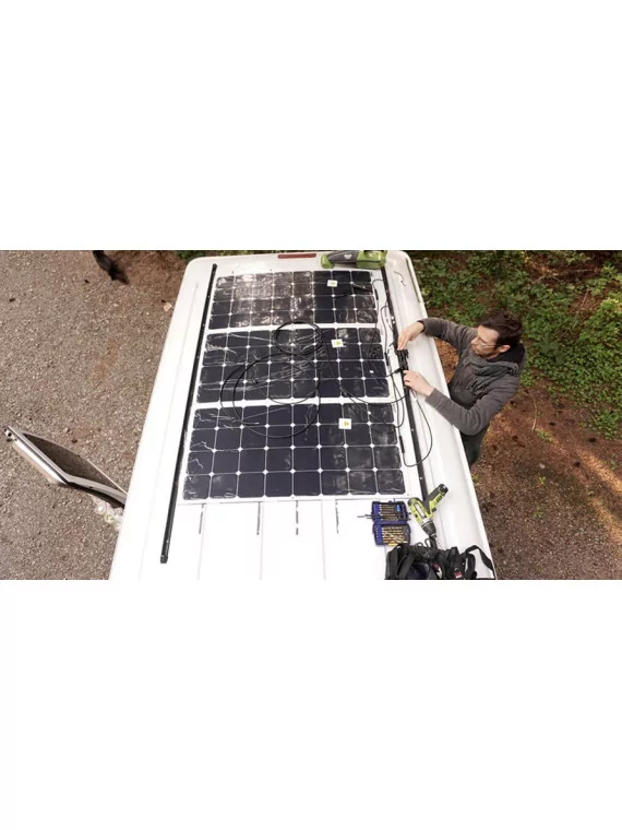 Kit solar autocaravana y barco TAMAÑO M - 12V - configurable