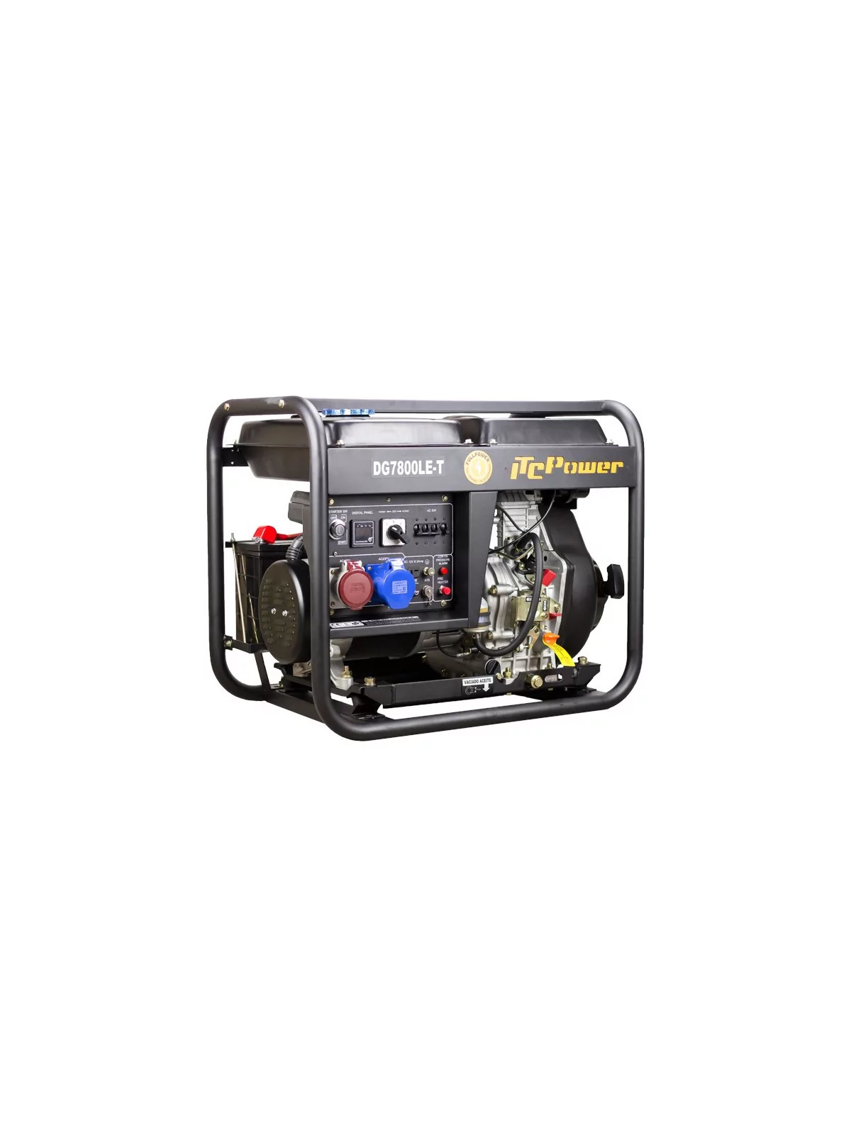 6kW / 7kVA generator met dubbele spanning DG-7800LE-T