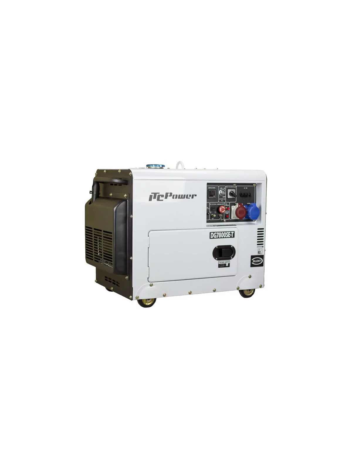 Generador insonorizado de doble voltaje DG-7800SE-T de 6 kW / 7 kVA