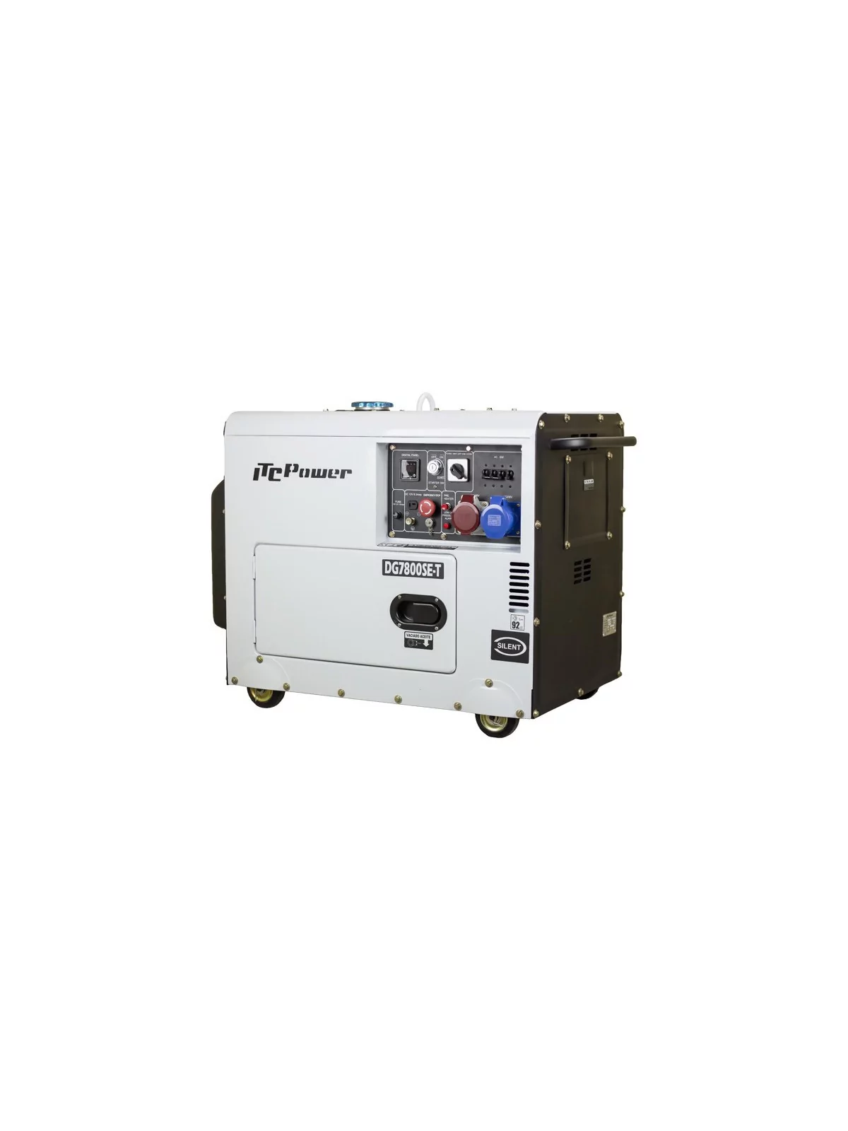 Groupe électrogène bi-tension insonorisé 6kW / 7kVA DG-7800SE-T