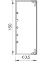 Canal blanco 60x150 mm - longitud 2 m