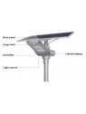 Luz de calle solar - LED independiente de 100w - Panel de 30W