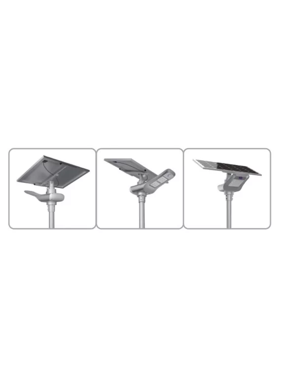 Lampadaire solaire - LED autonome 100w - panneau de 30W