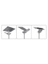 Lampadaire solaire - LED autonome 100w - panneau de 30W