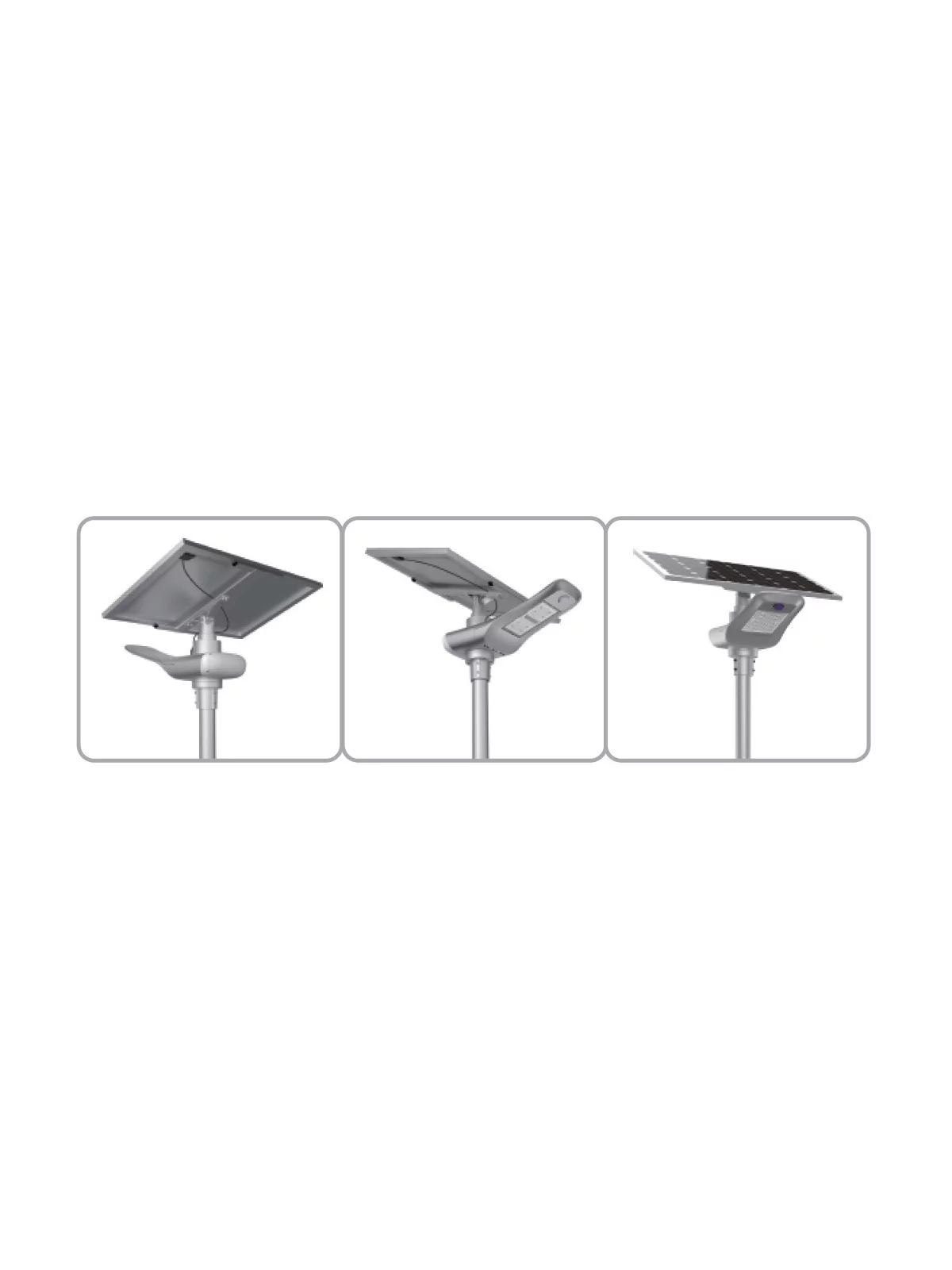 Solar Street Light - 100w Standalone LED - 30W Panel