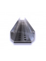 Mounting rail for trapezoidal roofs trapeze light+end clam NVT