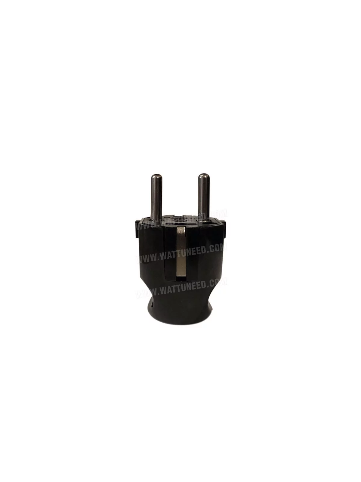 2P+T 16A male electrical plug, black