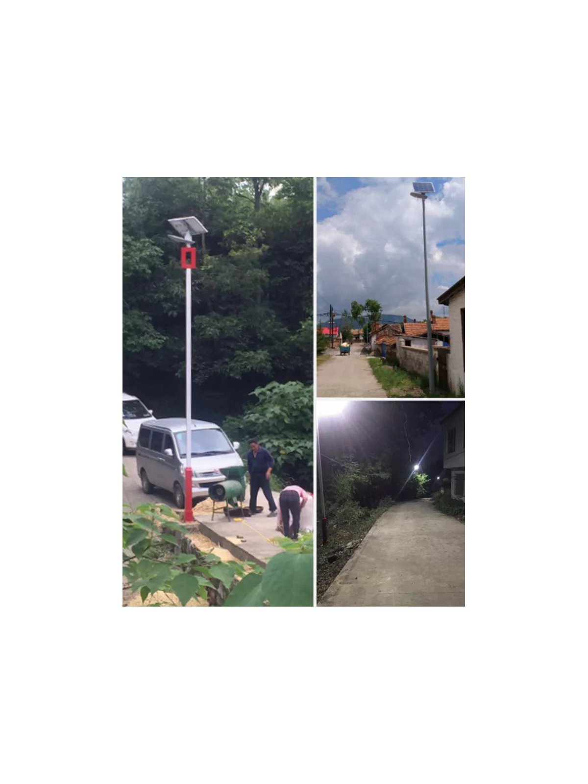 Solar Street Light - 150w Standalone LED - 50W Panel