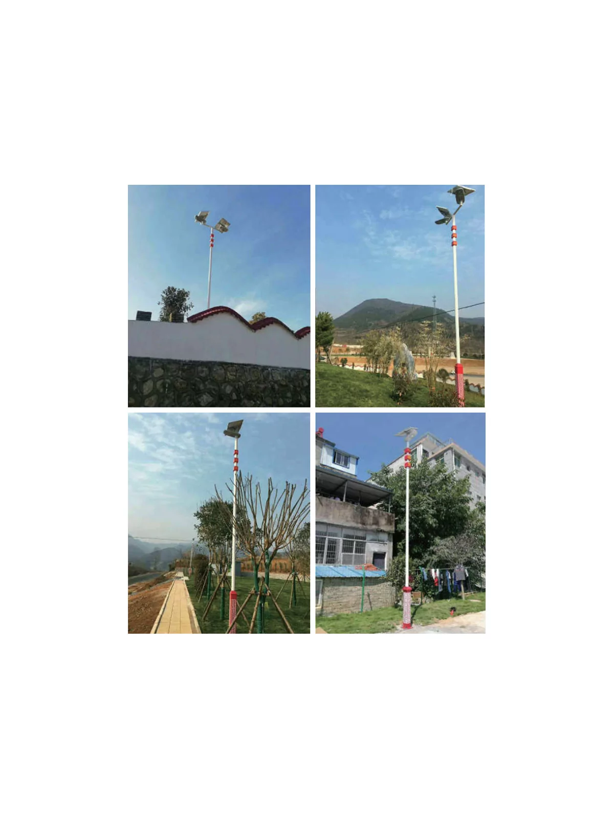 Solar lamp post - LED autonomous WE 15w - 65W Panel