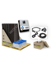 Kit self-consumption 4 panels with storage 3kVA