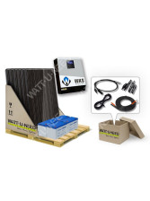 Kit de autoconsumo 6 paneles de 3kVA con almacenamiento