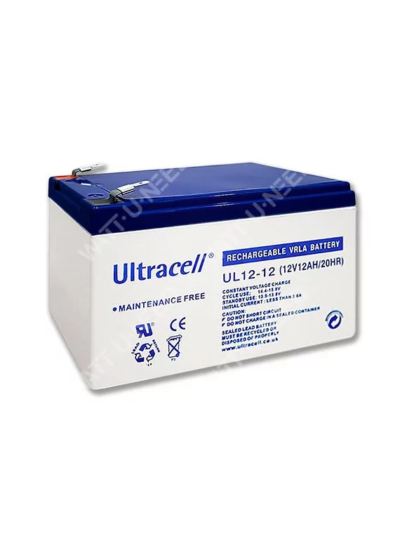 Batería AGM Ultracell 12V 12Ah