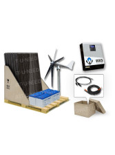 Kit autoconsommation 6 panneaux avec stockage GEL et éolienne