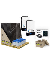 Kit autoconsommation 21 panneaux 10kVA avec stockage