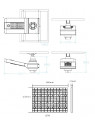 Farola solar - LED autónoma WU 40W 18V - Panel de 100W