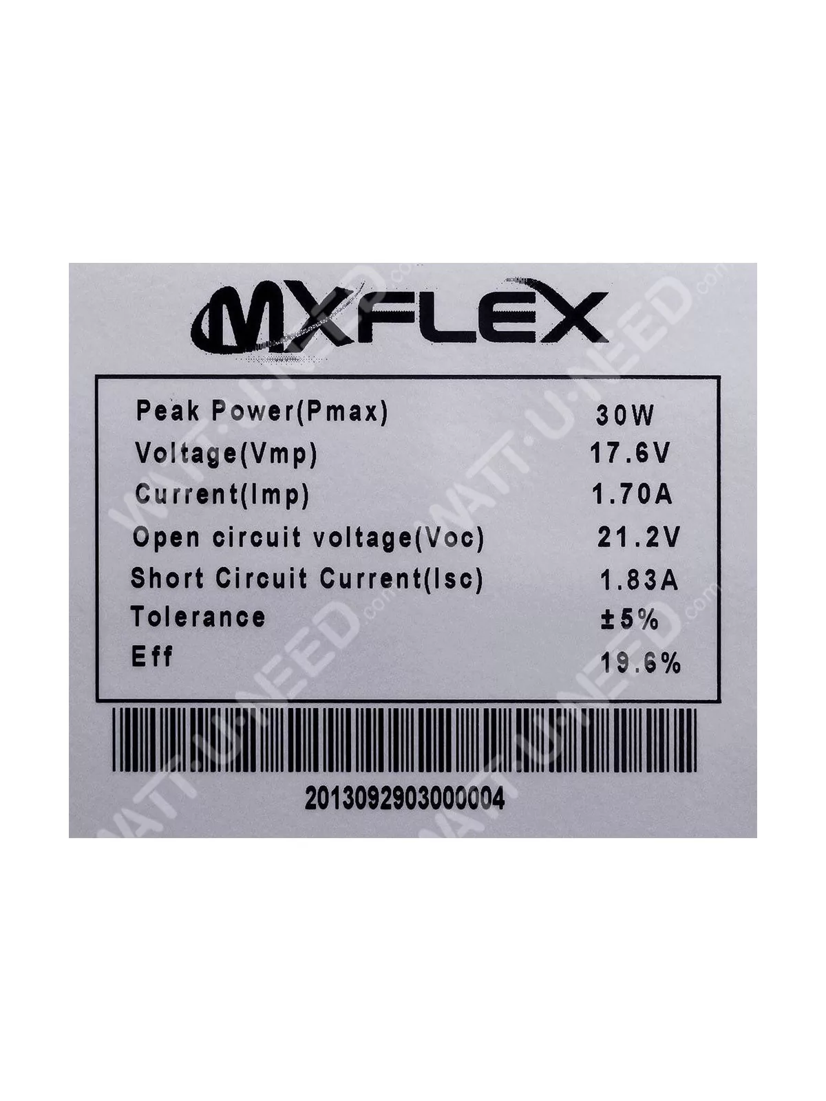 Solar Panel 12V MX FLEX Protect 30Wp Back Contact