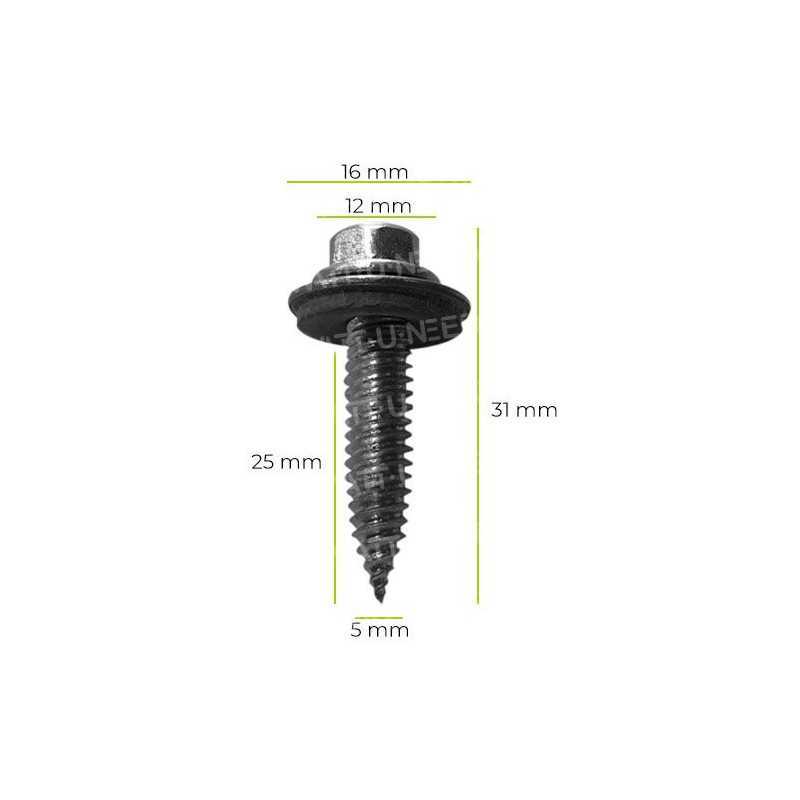 Fixing screw for metal sheet