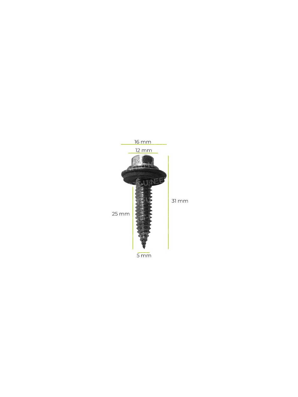 Fixing screw for metal sheet