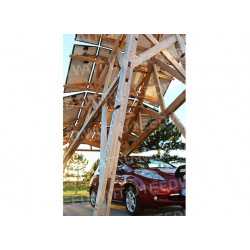 Wooden structure for 4 cars