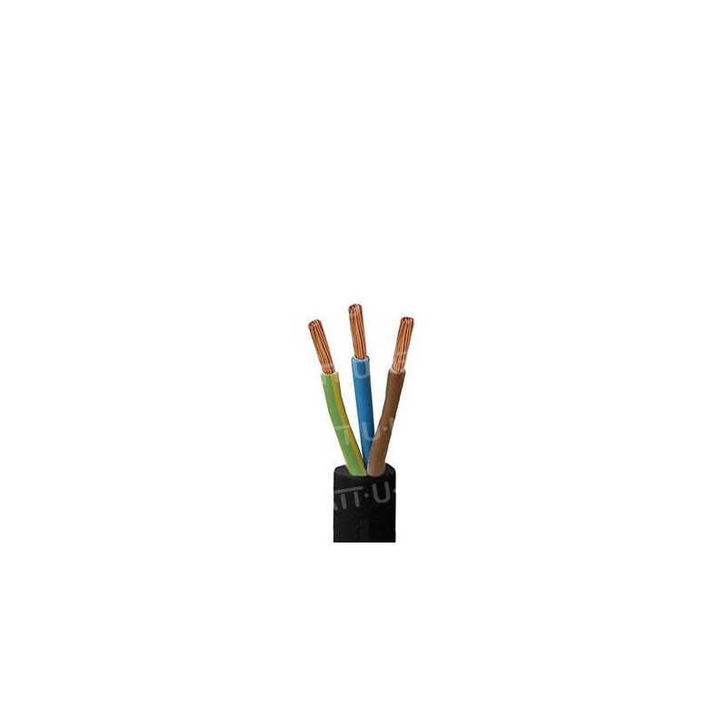 Cable Flexible de H05RR-F 3G 2,5mm2 - 1m