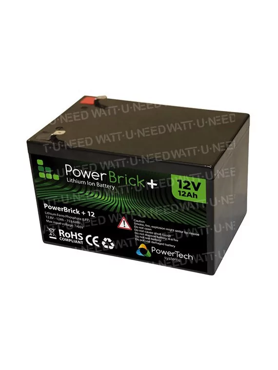 Lithiumbatterij PowerBrick+ 12V 12Ah