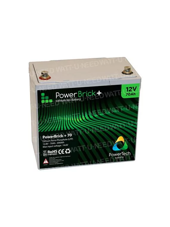 Lithiumbatterij PowerBrick+ 12V 70Ah