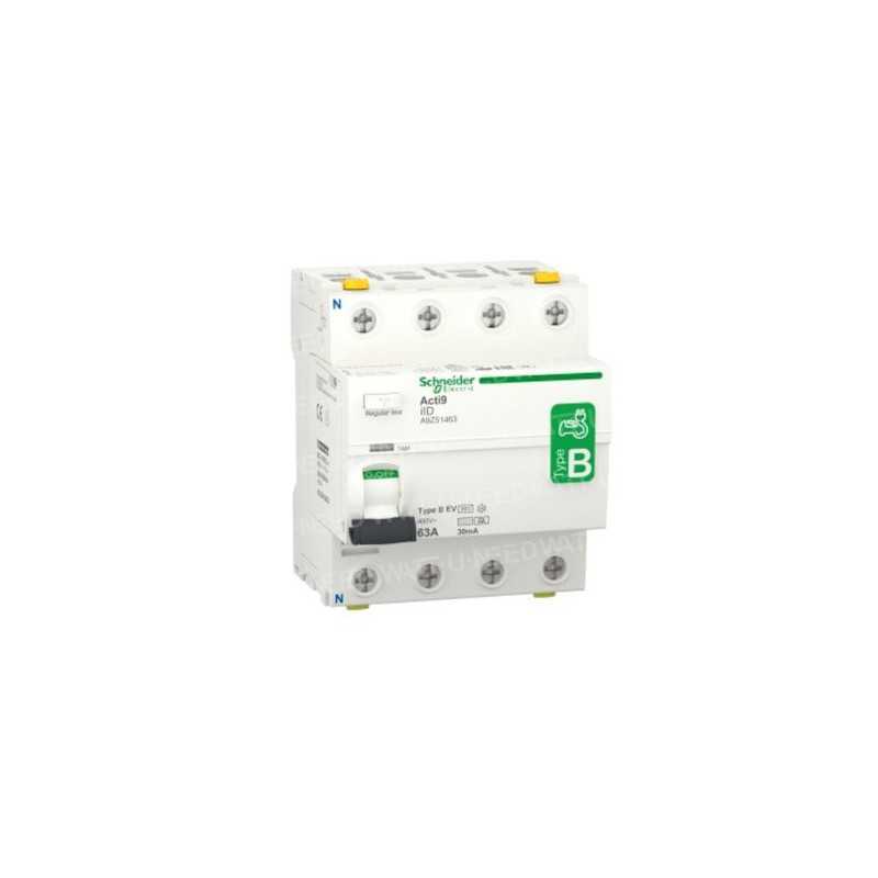 Interruptor diferencial - 4P - 63A - 30mA - B-EV TYPE 400V