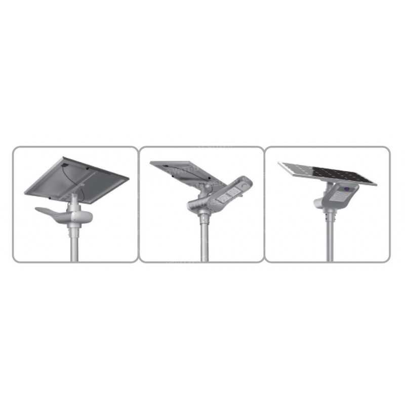 Lampadaire solaire - LED autonome 100w - panneau de 30W