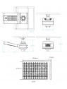 Lampadaire solaire - LED autonome WU 50W 18V - Panneau 150W