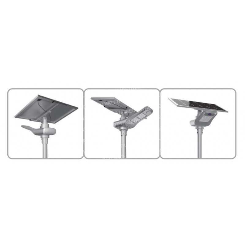 Lampadaire solaire - LED autonome 100w - panneau de 30W