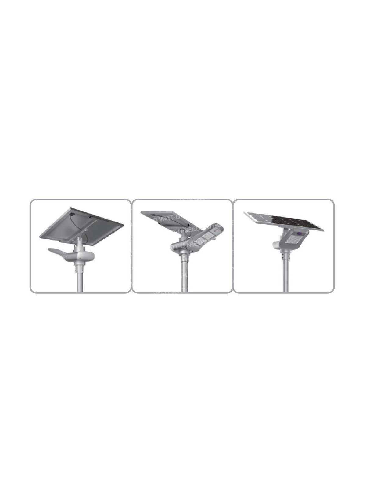 Lampadaire solaire - LED autonome 100w - panneau de 30W