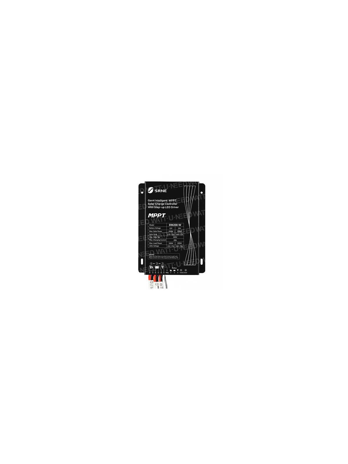 SRNE MPPT Gen4 DM200 solar charge controller