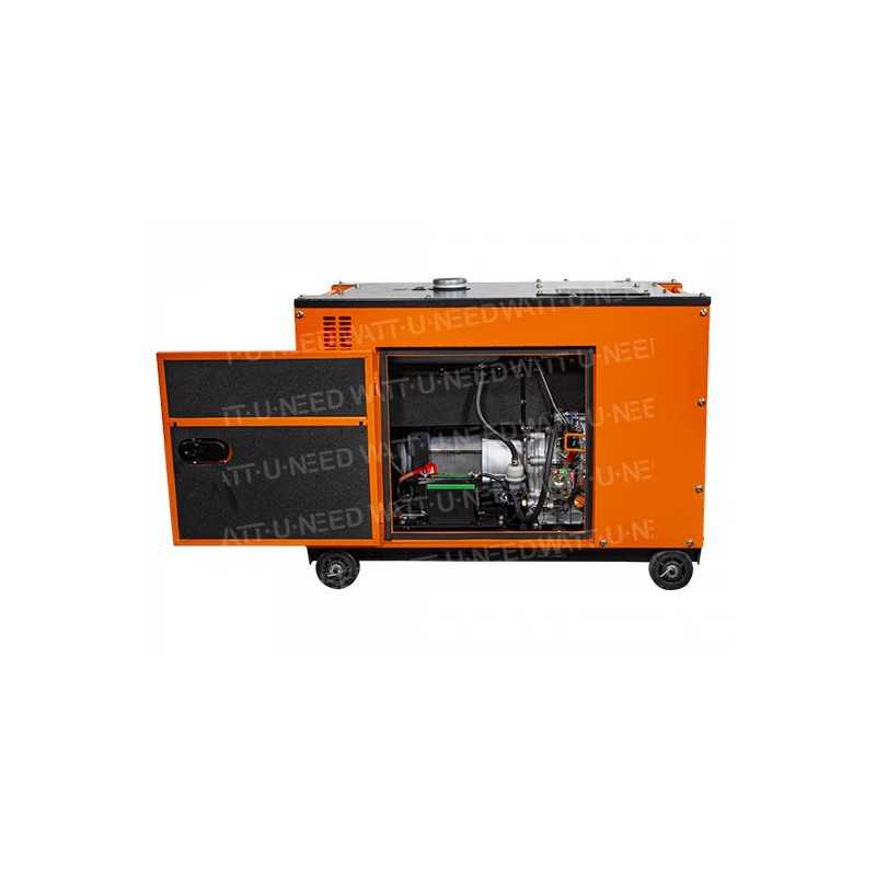 Soundproof generator 6kW / 7kVA dual voltage with ATS DG-7800SE-T