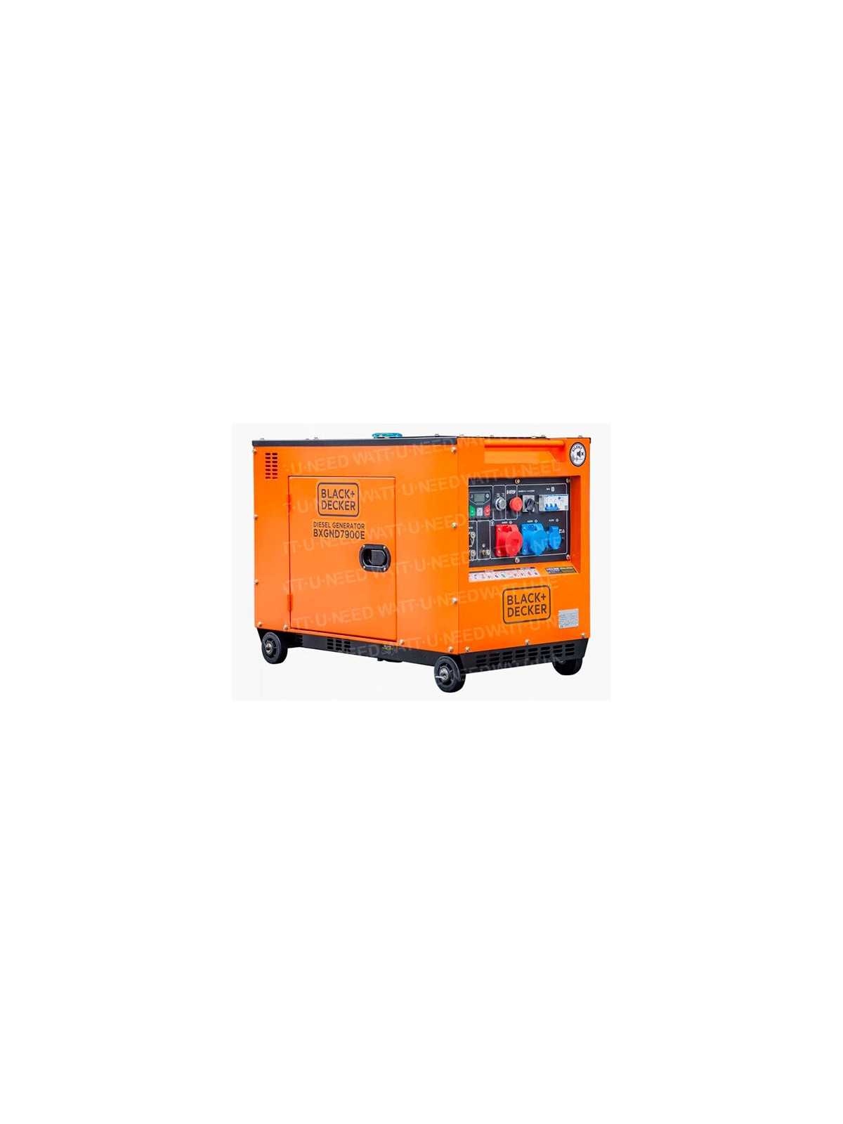 Soundproof generator 6kW / 7kVA dual voltage with ATS DG-7800SE-T