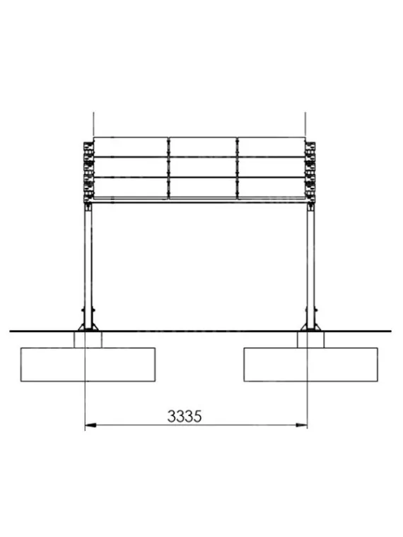 Carport fotovoltaico sencillo