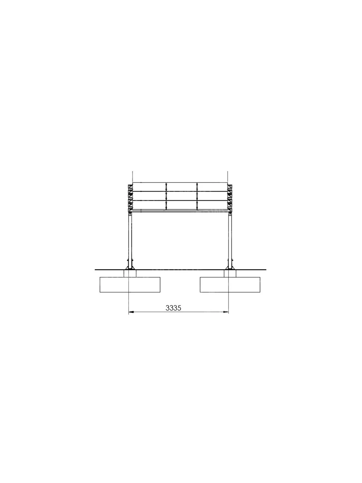 Carport fotovoltaico sencillo