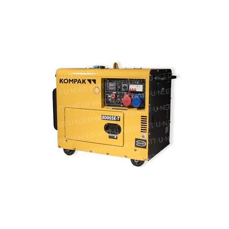 Kompak 6300W Diesel Generator 230V/400V Soundproof NT-8000SE-T