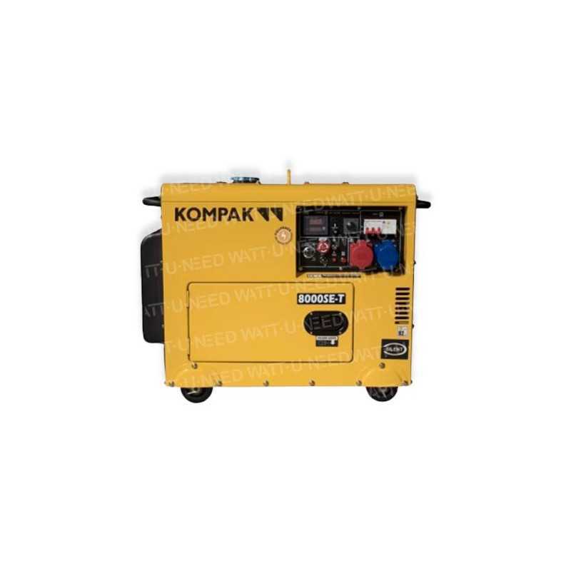 Generador diesel Kompak 6300W 230V/400V Insonorizado NT-8000SE-T