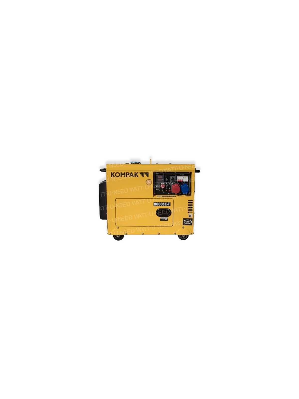 Groupe électrogène Kompak 6300W Diesel 230V/400V Insonorisé NT-8000SE-T