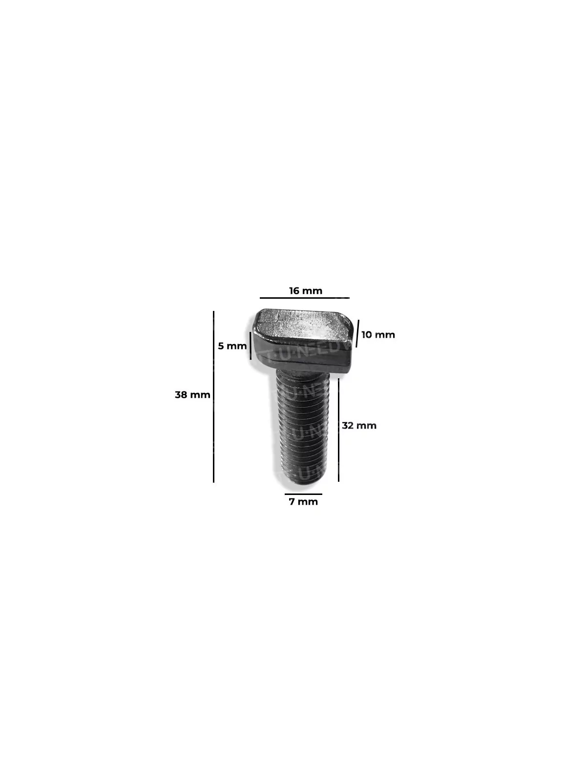 Perno cabeza de martillo de acero inoxidable M10