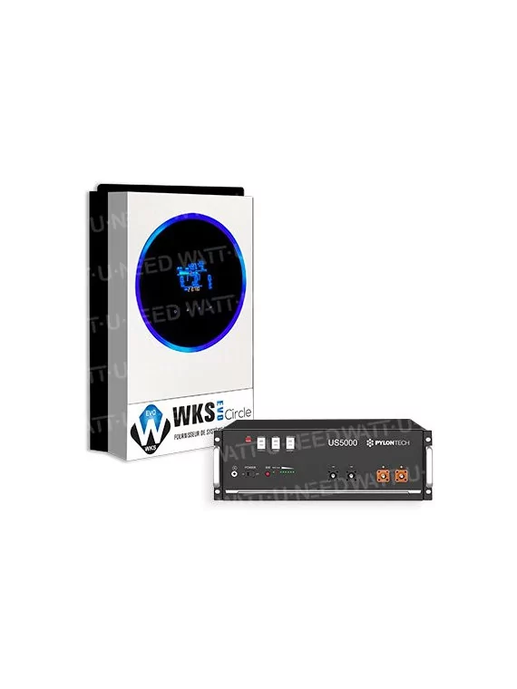 WKS Evo Circle 5.6 kVA 48V - Kit de protección contra cortes de energía UPS LITHIUM