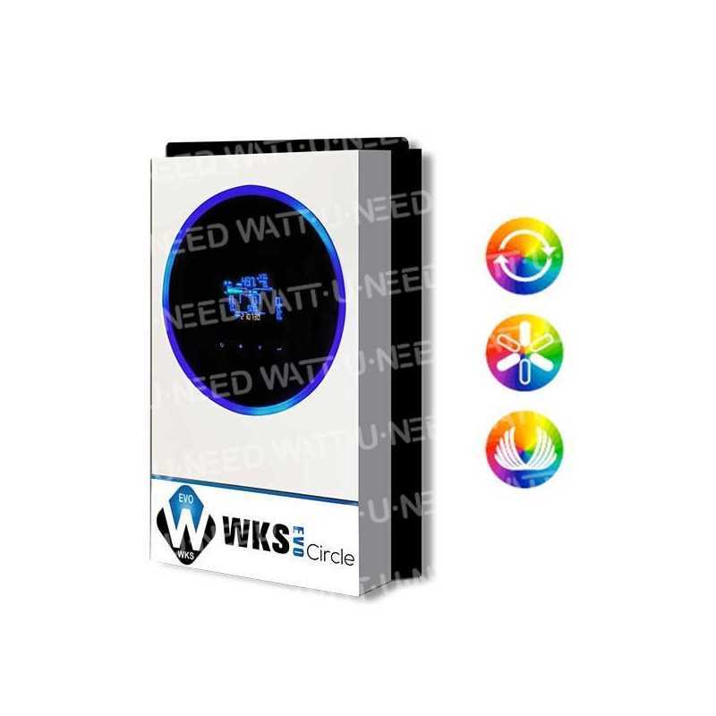 Onduleurs hybrides WKS Evo Circle 11,2kVA 48V + 2 kits communication