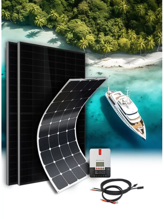 Kit solaire camping-car & bateau TAILLE XL - 12V - configurable