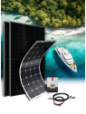 Kit solaire camping-car & bateau TAILLE XL - 12V - configurable