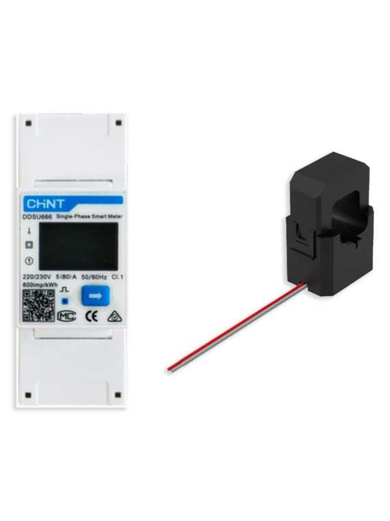 Slimme meter CHINT Mono + CT (voor Solenso SLS/SLT router)