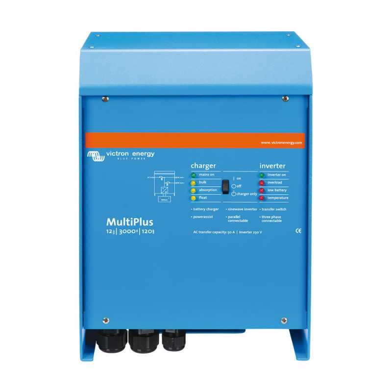 Inverter Victron Multiplus 12V: from 800 to 3000VA, 24V: from 800 to 5000VA, 48V: from 3000 to 5000VA