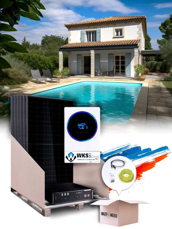 10-panel 5.6 kW self-consumption kit with storage and installation in France