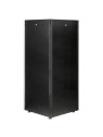 armario rack 19'' 32U para pylontech puerta negra y cristal templado